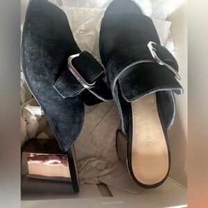 Marc Fisher black suede sandals